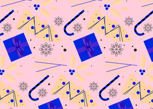 几何图案粉色背景装饰图