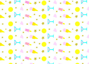 可爱多彩宠物主题图案背景