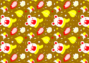 可爱花卉图案背景