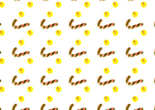 爱心圆点图案背景