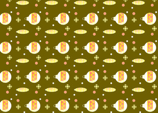 复古风圆形图案背景纹理