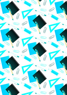 毕业帽图案背景设计素材