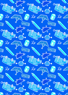 蓝色科技元素无缝图案