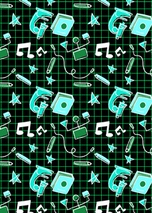 复古电玩风图案背景