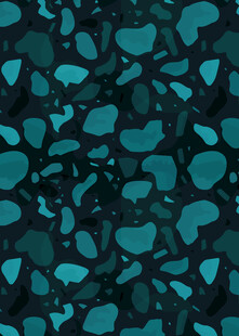 蓝绿色碎石纹理图案