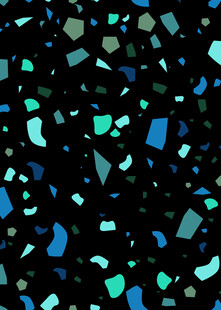 黑色背景上的多彩碎片