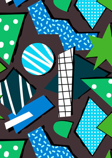 多彩几何图案拼接背景