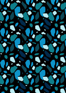 蓝色几何图案无缝背景