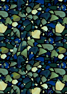 抽象几何树叶图案背景