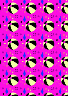 粉色背景的遮阳伞图案