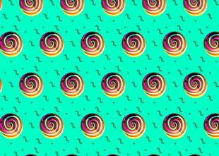 多彩螺旋图案背景纹理