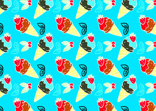 多彩冰淇淋图案背景