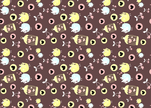 多彩圆点图案背景纹理