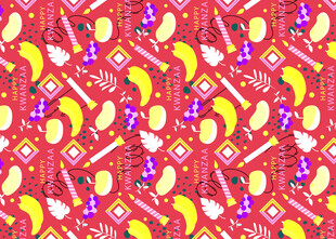 多彩乐器图案背景纹理