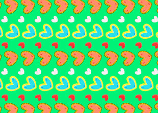 多彩卡通图案背景