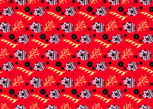 红色迷彩图案布料纹理