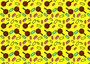 黄色多彩图案背景纹理