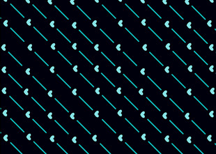 深色底线条点状几何图案