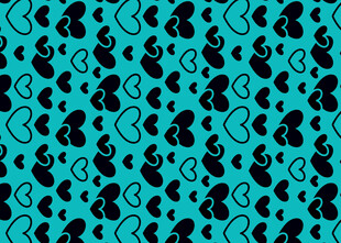 蓝底黑色图案无缝背景图