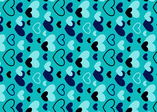 蓝绿色调抽象几何图案