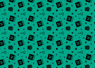 绿色方块图案背景