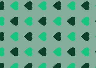 绿色心形图案背景纹理