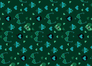 深绿背景抽象图案纹理