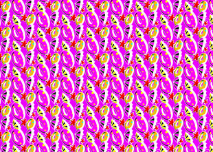 粉色心形图案无缝背景