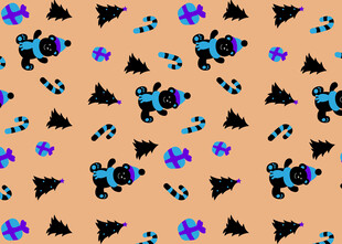 多彩几何图案装饰背景