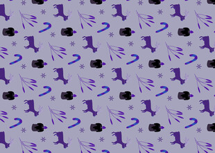 紫色花卉图案背景纹理