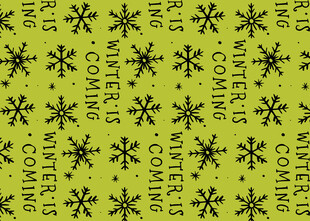 绿色底黑色雪花图案纹理