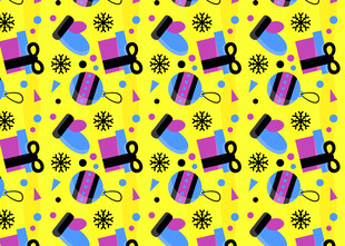 多彩节日礼物图案背景