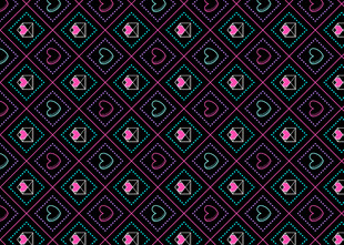 几何花卉图案背景纹理