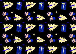 节日礼物图案背景纹理
