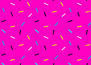 粉色背景彩色线条图案