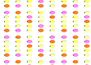 多彩圆点图案背景