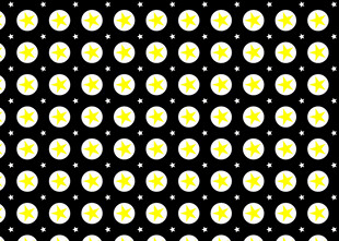 黑色背景上的黄色圆点图案