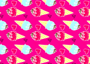 粉色背景几何图案无缝设计