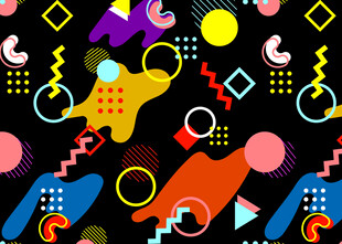 多彩几何抽象图案背景