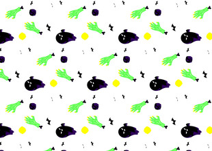 卡通蔬菜图案背景设计