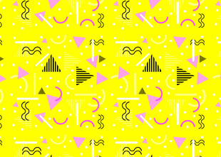 几何图案黄色活力背景