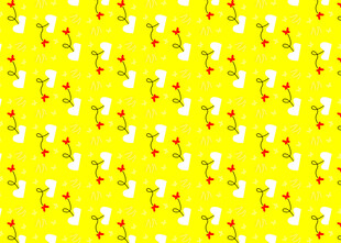 黄色背景小鸭子图案