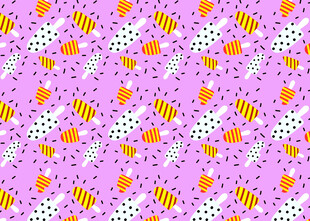 粉色背景多彩图案纹理