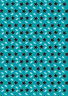 蓝底精致几何花纹图案