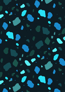 蓝绿色几何图案背景