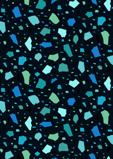 蓝绿碎块图案背景纹理