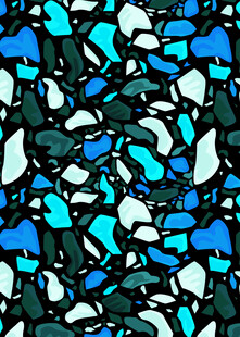 蓝黑碎块抽象图案背景