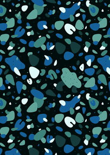 蓝绿斑点抽象图案纹理