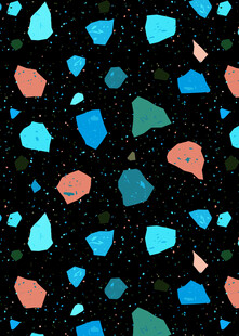 彩色碎石图案背景纹理