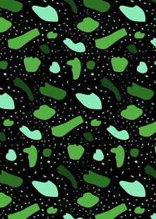 绿色抽象斑点纹理图案